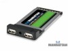 Tarjeta PCMCIA con 2 puertos externos USB de alta velocidad 2.0